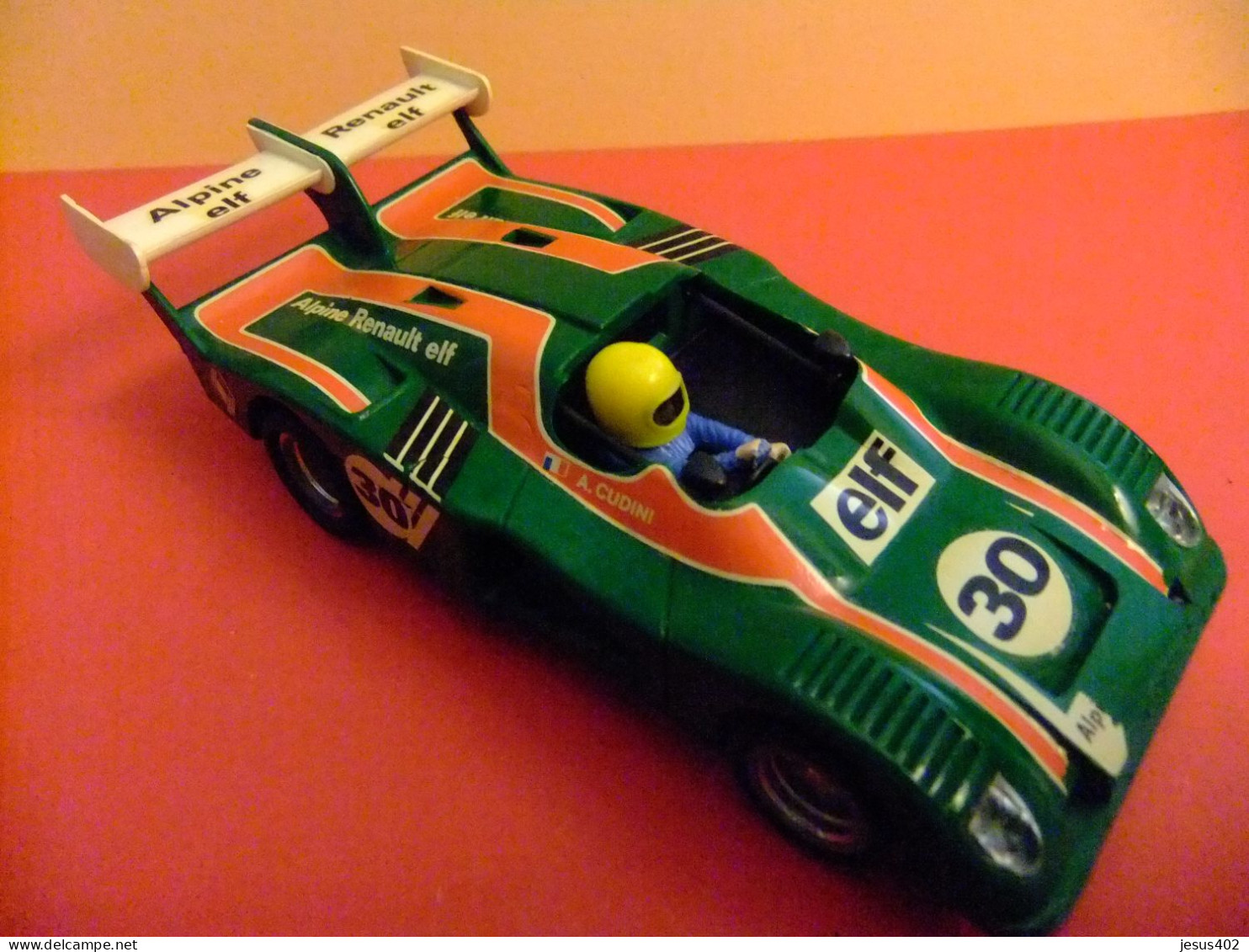 SCALEXTRIC EXIN // RENAULT ALPINE 2000 TURBO VERDE // PILOTO A.CUDINI - Circuiti Automobilistici