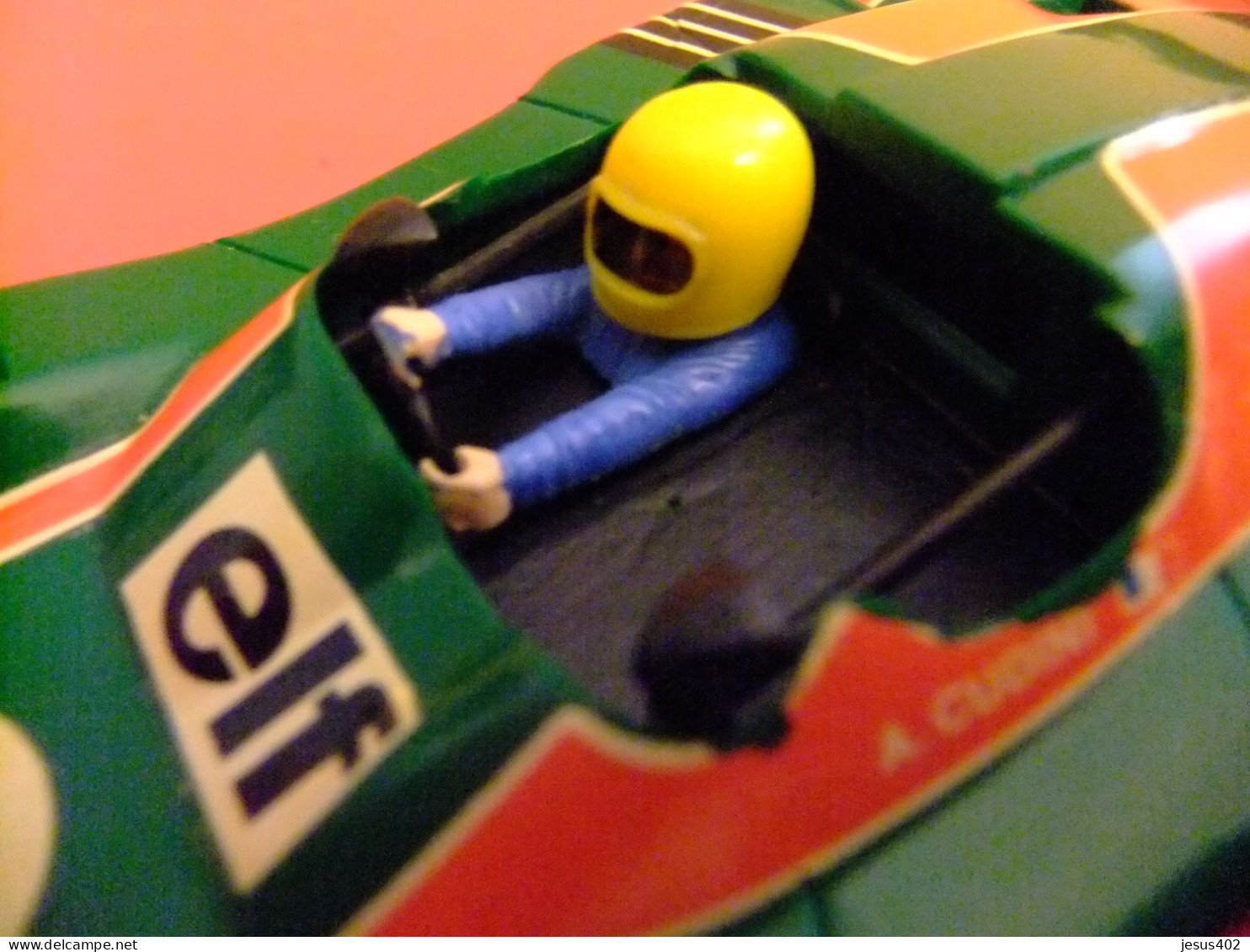 SCALEXTRIC EXIN // RENAULT ALPINE 2000 TURBO VERDE // PILOTO A.CUDINI