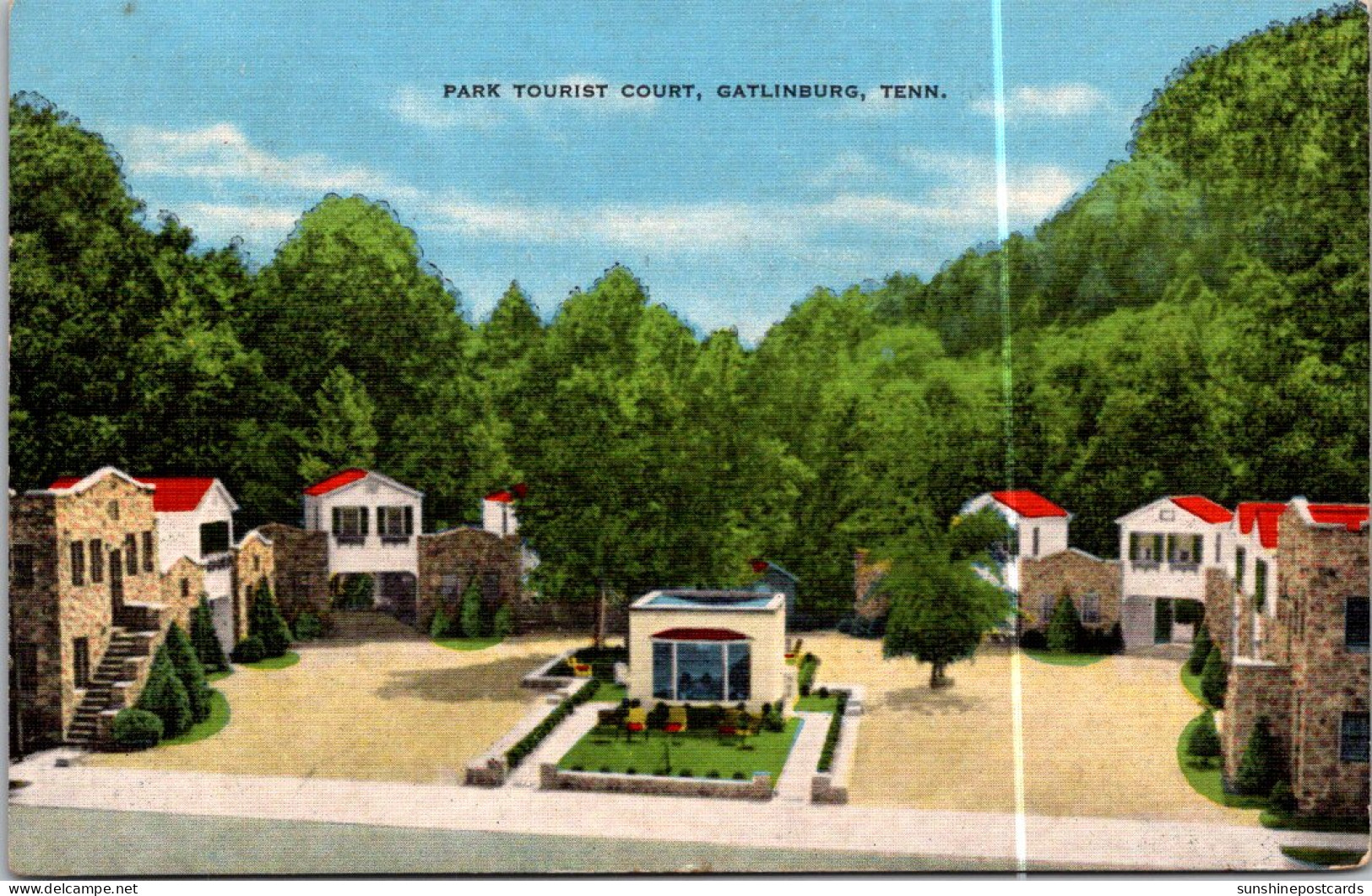 Tennessee Gatlinburg Park Tourist Court 1949 - Smokey Mountains