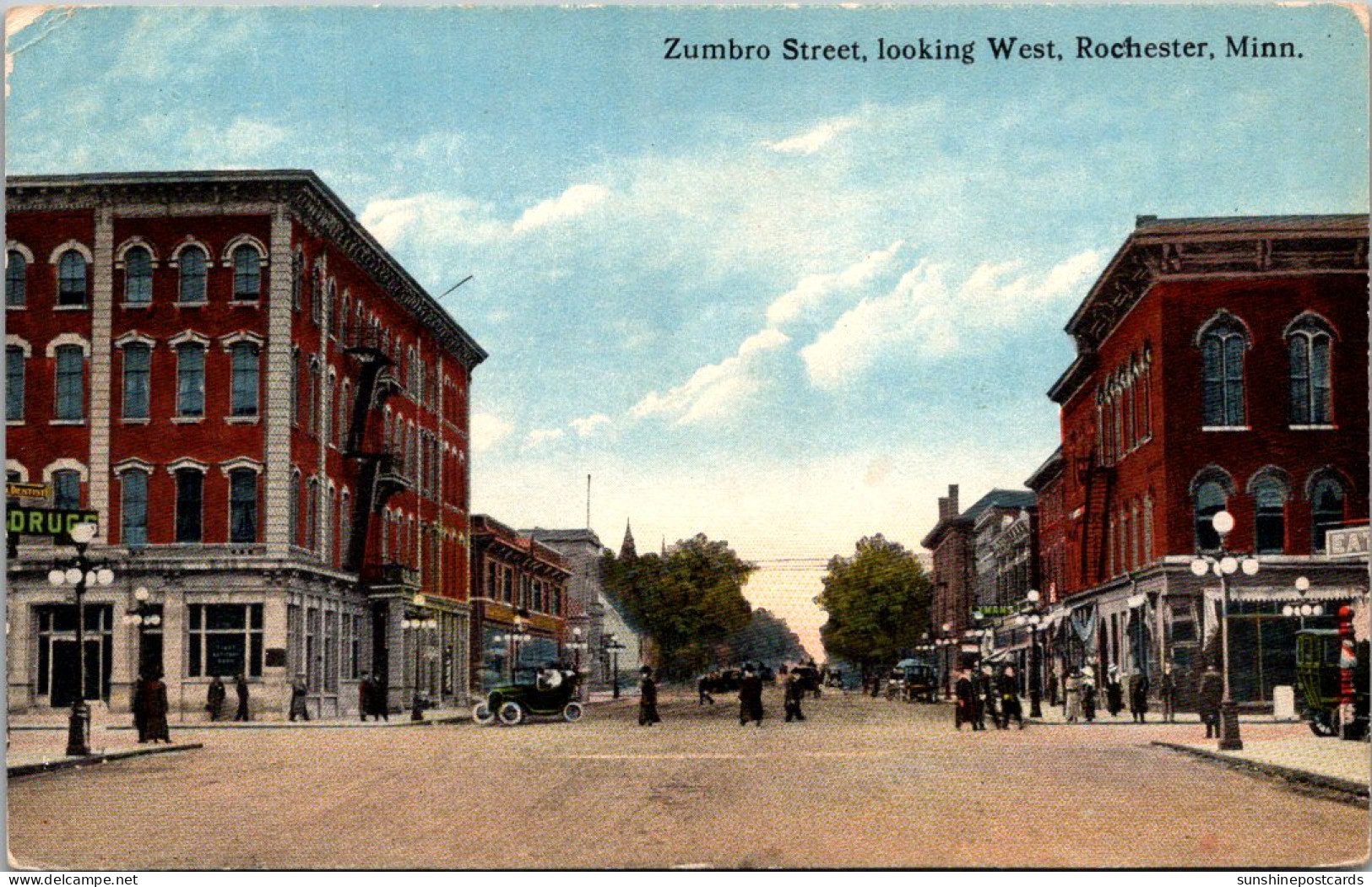 Minnesota Rochester Zumbro Street Looking West  - Rochester