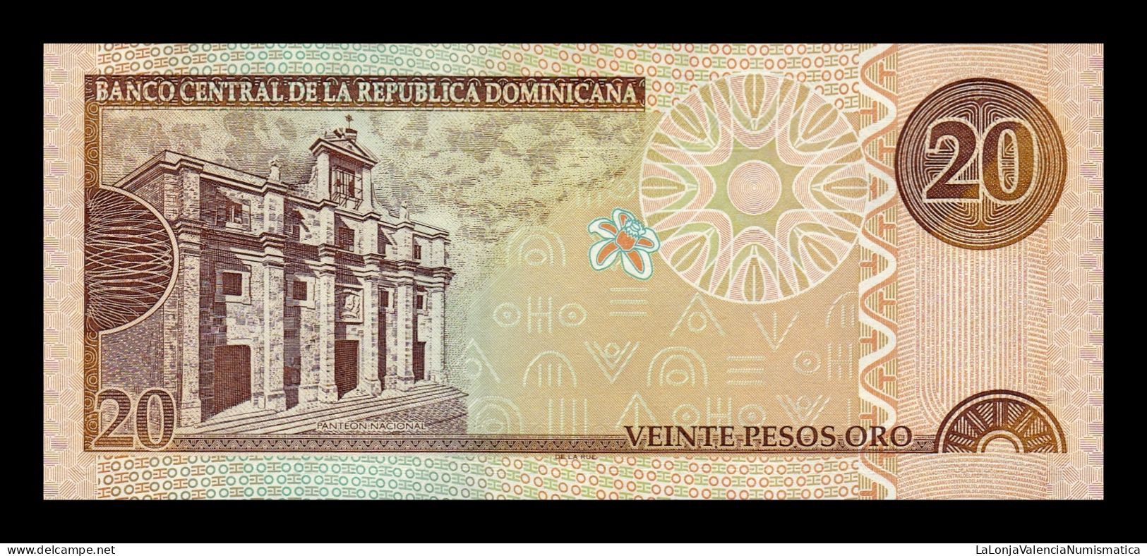 República Dominicana 20 Pesos Oro 2003 Pick 169c Numeración Baja 952 Sc Unc - Dominicaine