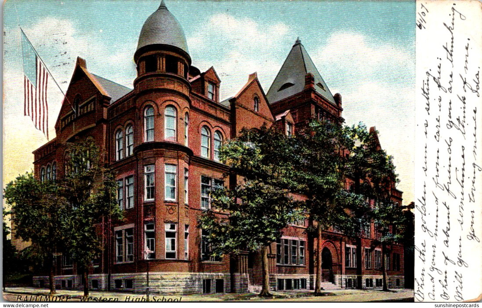 Maryland Baltimore Western High School 1907 - Baltimore