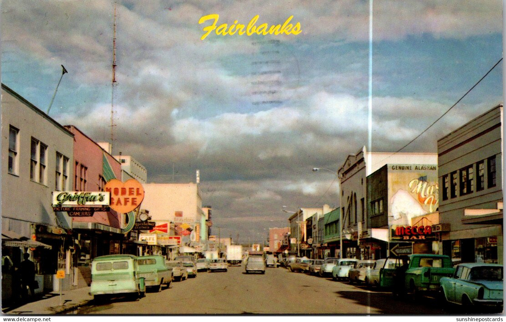 Alaska Fairbanks Second Avenue Main Business District 1970 - Fairbanks