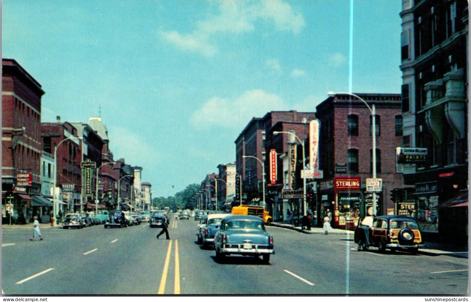 New Hampshire Concord Main Street Looking North - Concord