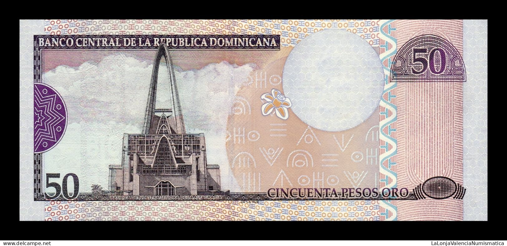 República Dominicana 50 Pesos Oro 2003 Pick 170b Low Serial 33 Sc Unc - Dominicaine