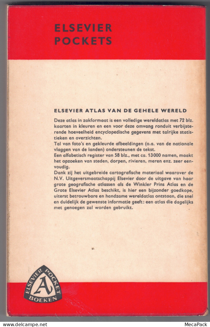Elsevier Atlas Van De Gehele Wereld (1961) - Encyclopedieën
