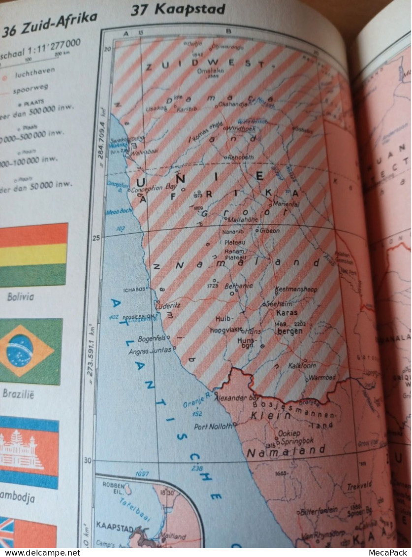 Elsevier Atlas Van De Gehele Wereld (1961) - Enciclopedie