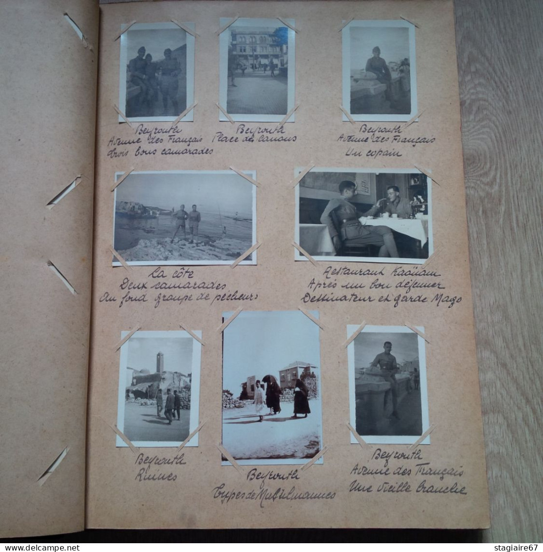 TOP ALBUM  283 PHOTO LIBAN MILITAIRE FRANCAIS POITIERS 1925 - Alben & Sammlungen