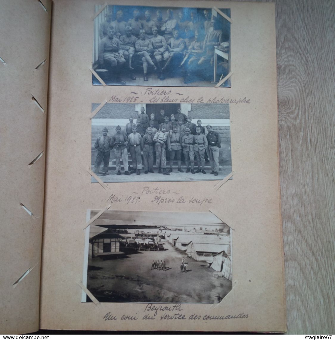 TOP ALBUM  283 PHOTO LIBAN MILITAIRE FRANCAIS POITIERS 1925 - Alben & Sammlungen