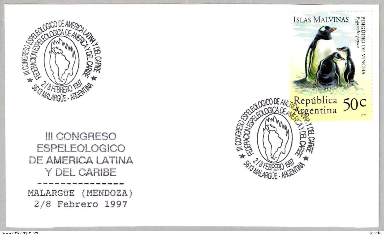 Congreso De Espeleologia De America Latina Y De Caribe - Speleology. Malargüe, Argentina, 1997 - Autres & Non Classés