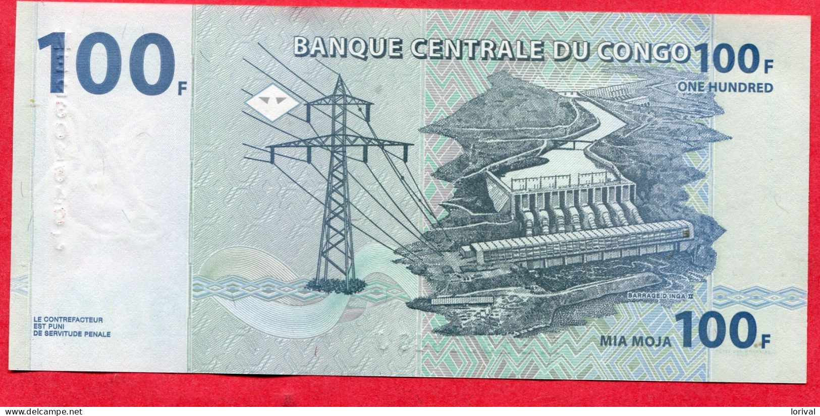 100 Francs Neuf 3 Euros - Republic Of Congo (Congo-Brazzaville)