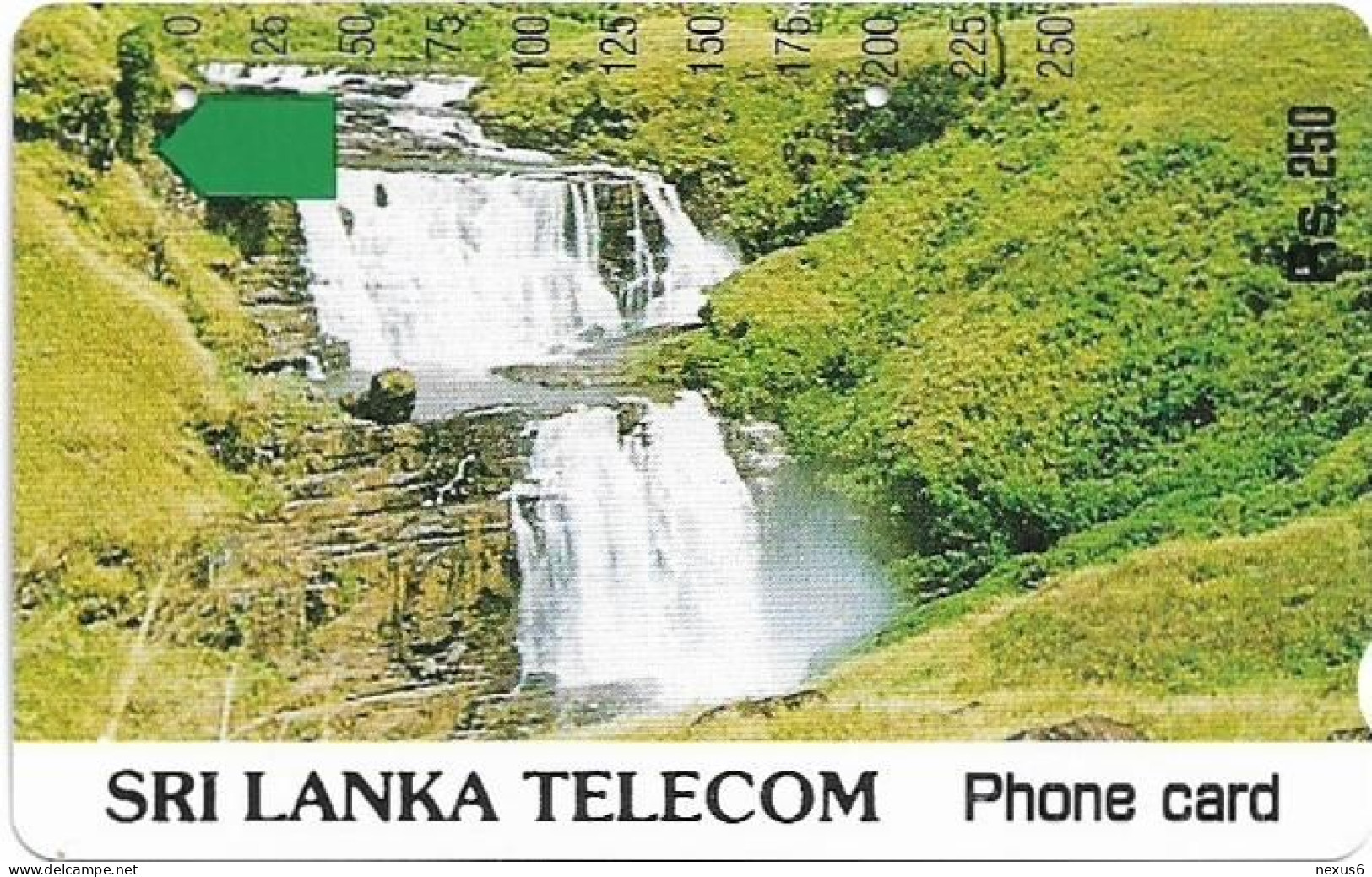 Sri Lanka - STL (Anritsu) - Waterfall - 250Rs, Used - Sri Lanka (Ceylon)