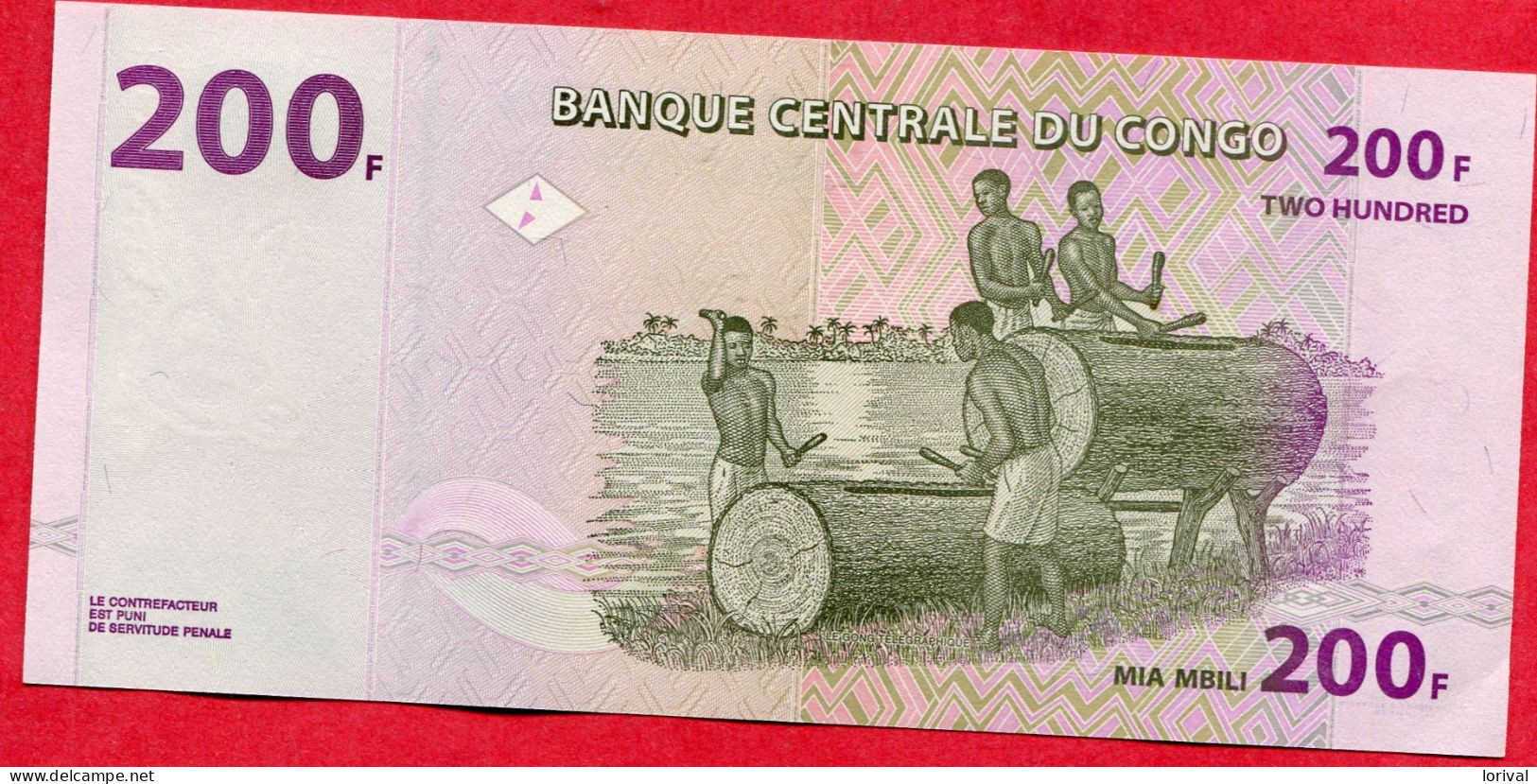 200 Francs Neuf 3 Euros - Repubblica Del Congo (Congo-Brazzaville)