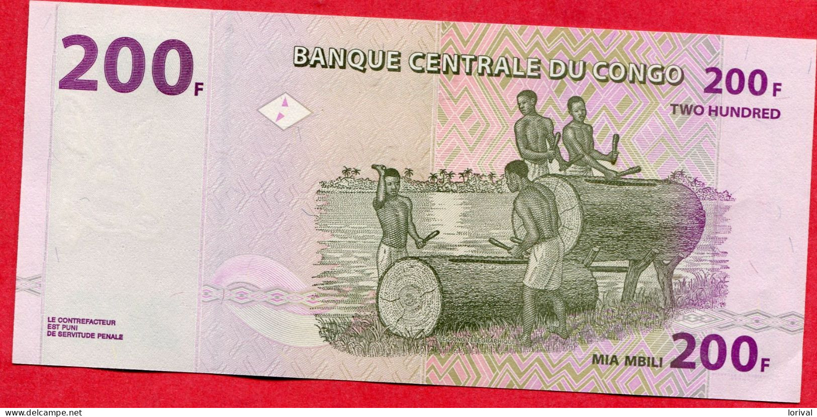 200 Francs Neuf 3 Euros - République Du Congo (Congo-Brazzaville)