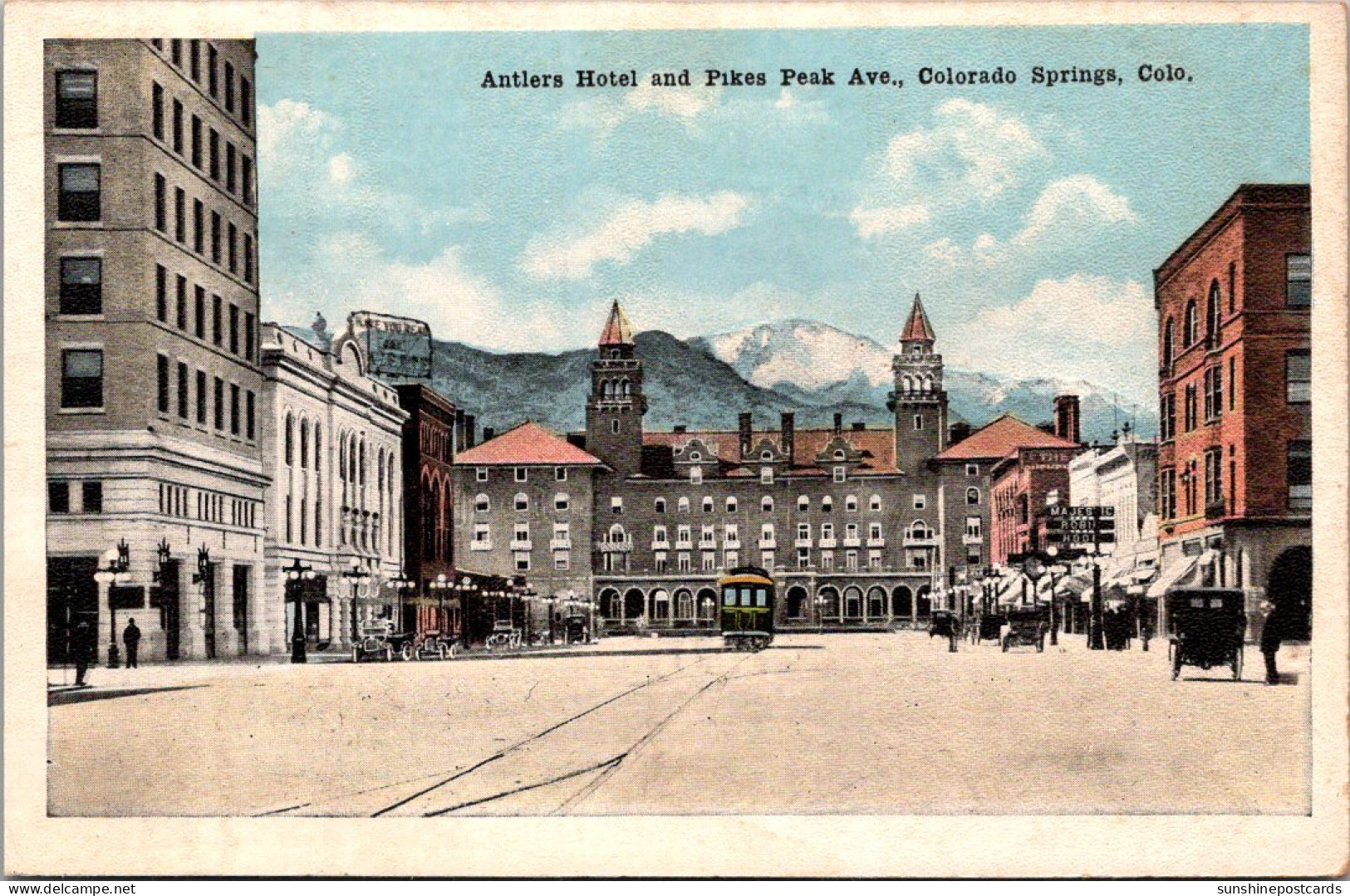 Colorado Colorado Springs Antlers Hotel And Pikes Peak Avenue - Colorado Springs