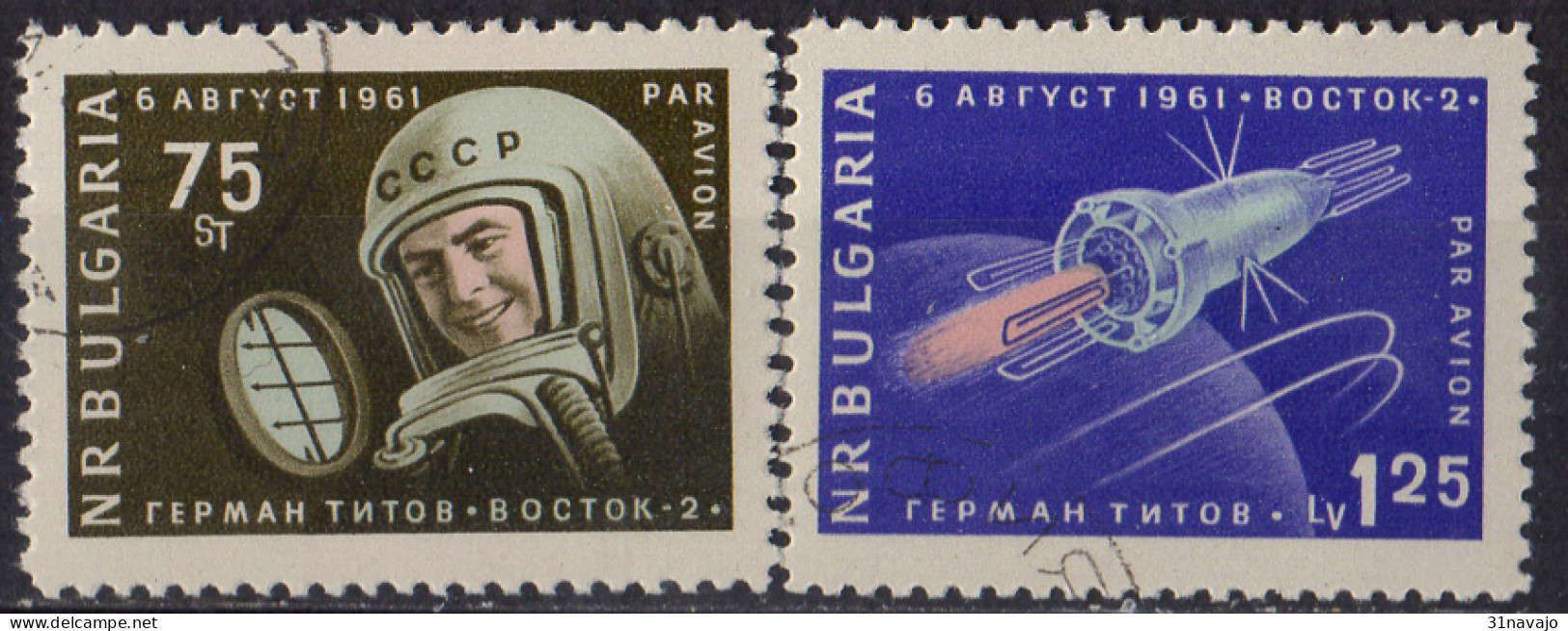 BULGARIE - Second Cosmonaute Herman Stepanovitch - Airmail