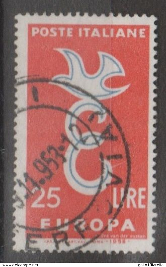 1958 - ITALIA / ITALY - EUROPA CEPT. USATO - 1958