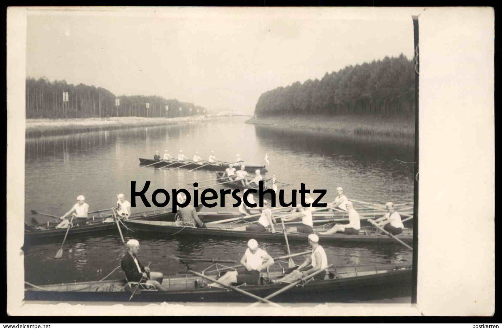 ALTE FOTO POSTKARTE RUDERREGATTA RUDERN RUDERER PREUSSISCHER RUDER VEREIN ? BERLIN KIEL LÜBECK ? Regatta Competition - Canottaggio