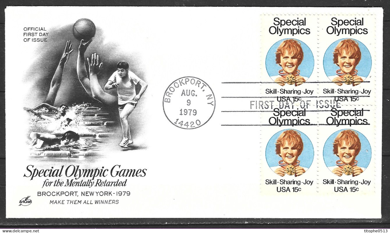 USA. N°1251 De 1979 Sur Enveloppe 1er Jour. Olympiades Pour Enfants Handicapés/ - Handisport