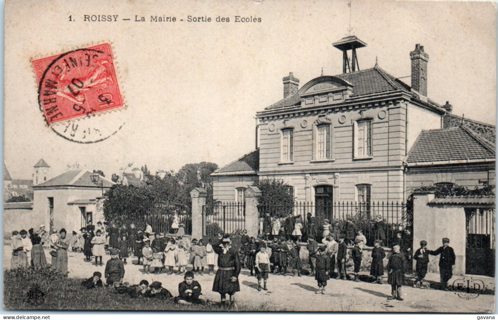 77 ROISSY - La Mairie - Sortie Des écoles  - Roissy En Brie