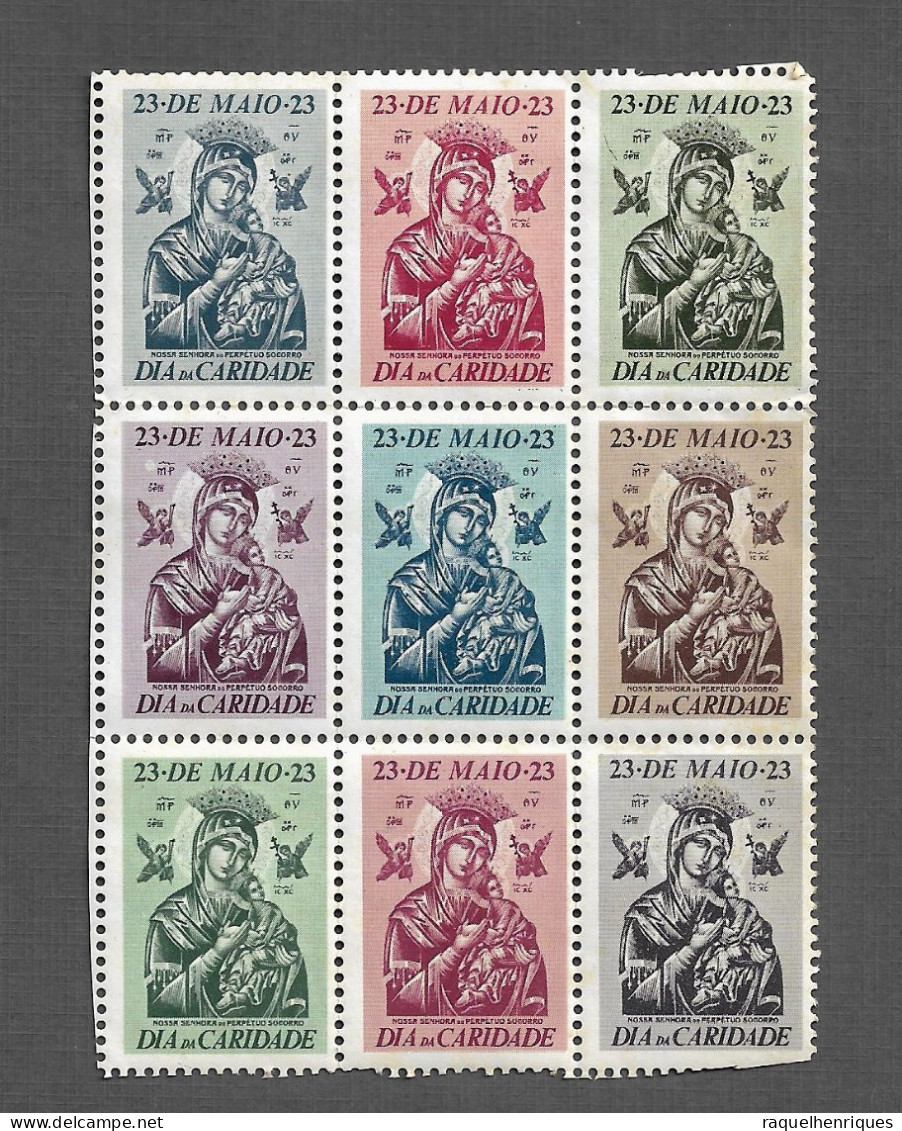 PORTUGAL CINDERELA STAMP BLOCK - DIA DA CARIDADE 23 DE MAIO (PLB4#15) - Ungebraucht