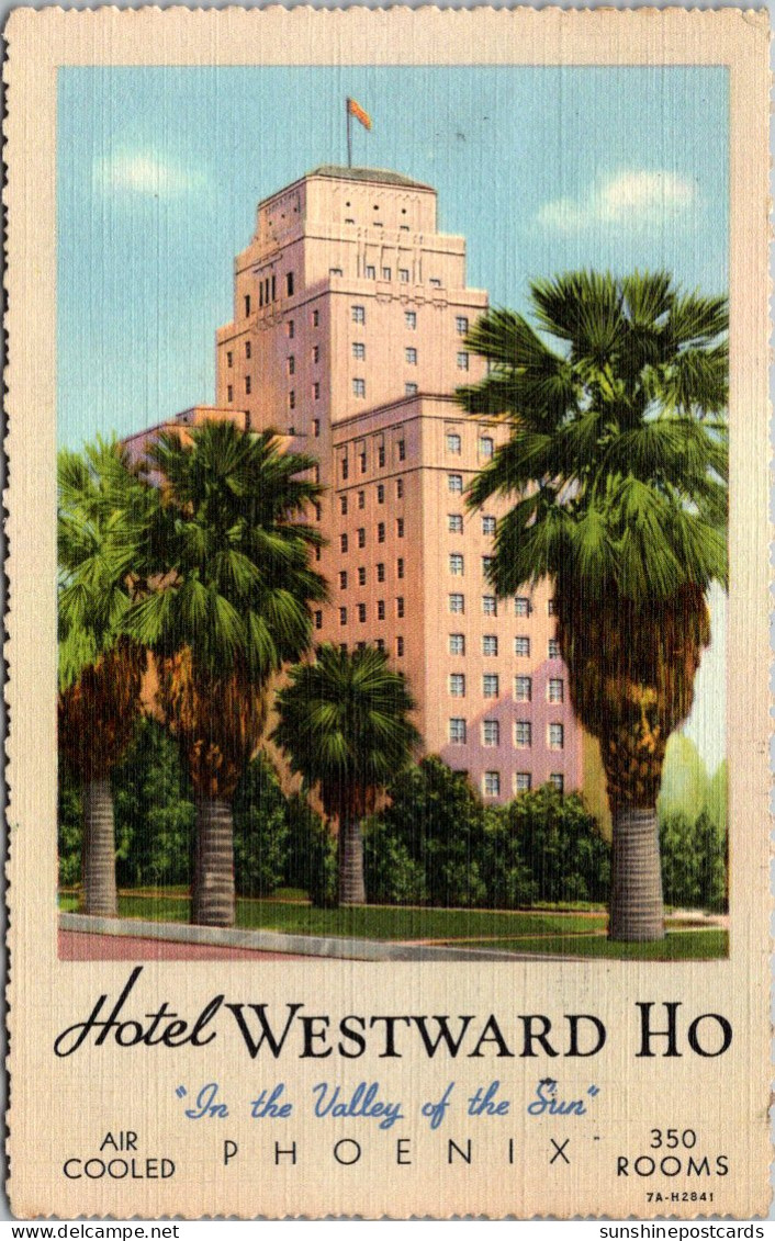 Arizona Phoenix Hotel Westward Ho 1940 Curteich - Phoenix