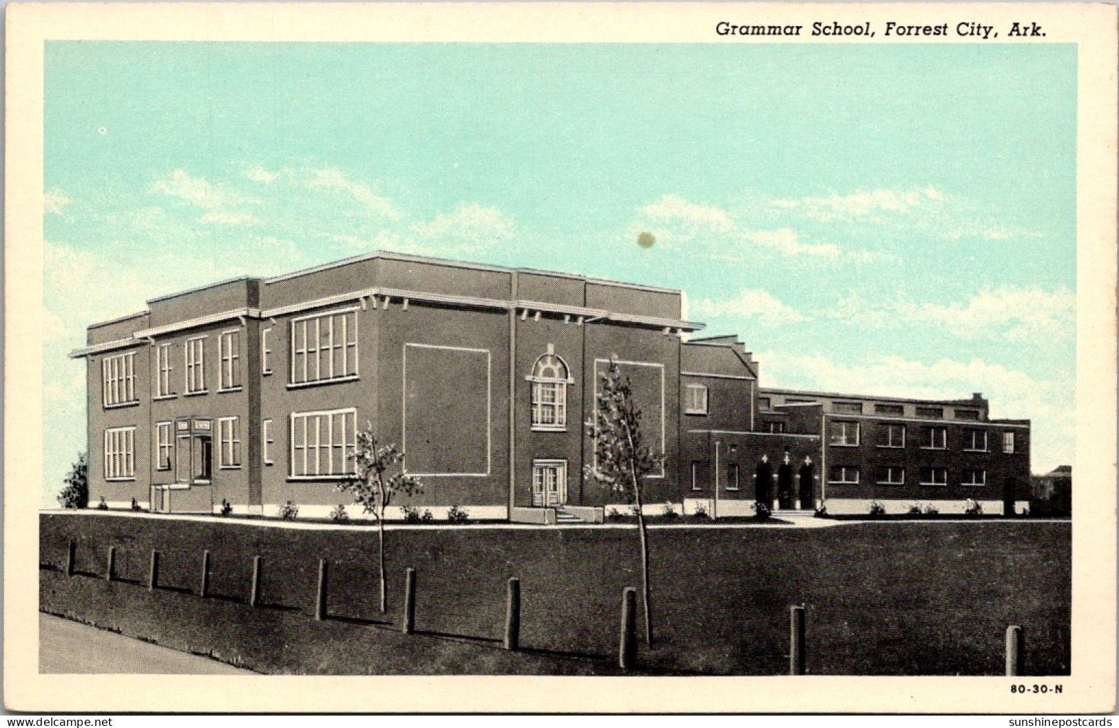 Arkansas Forrest City Grammer School Curteich - Autres & Non Classés