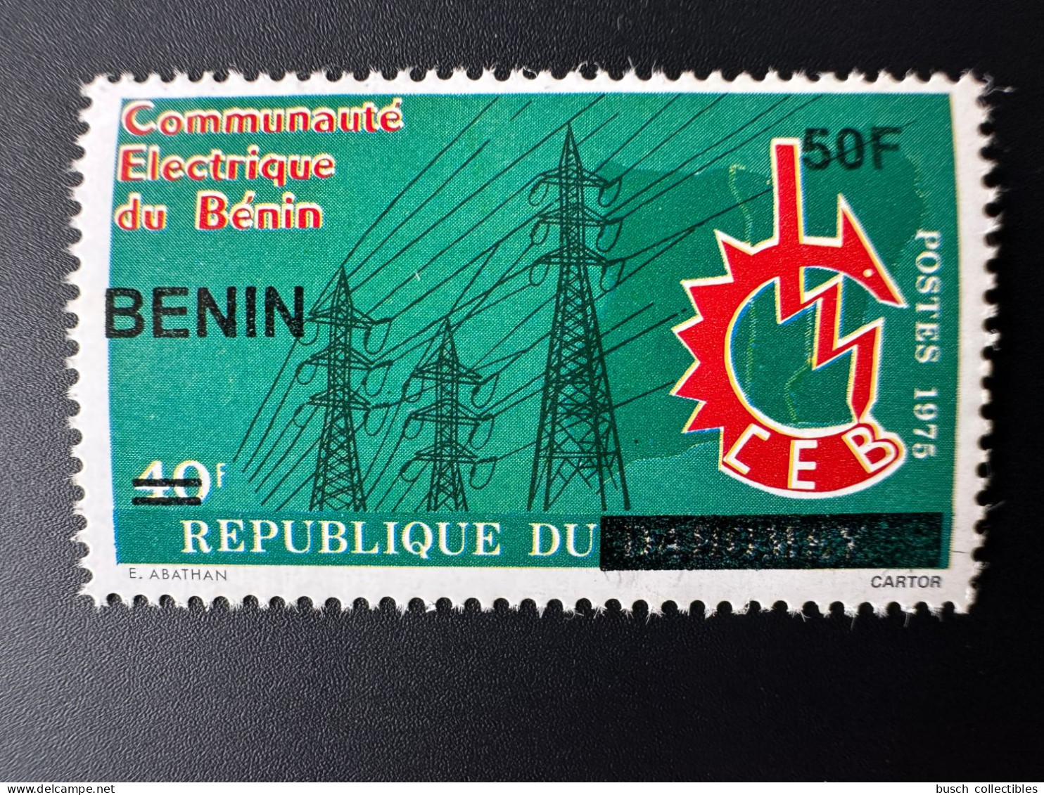 Bénin 2009 Mi. 1582 Communauté électrique Du Bénin CEB Surchargé Overprint MNH** - Benin - Dahomey (1960-...)