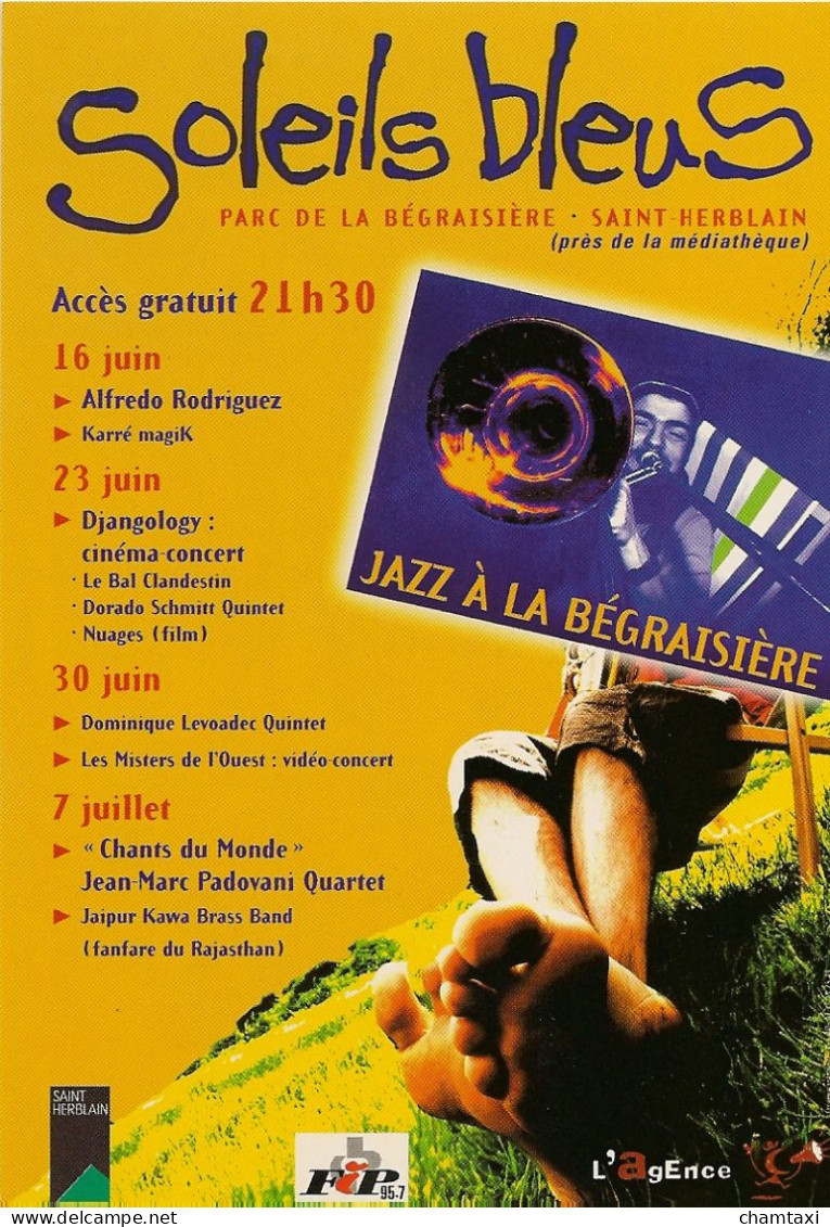 44 SAINT HERBLAIN SOLEILS BLEUS PARC DE LA BEGRAISIERE JUIN JUILLET 2000 - Saint Herblain