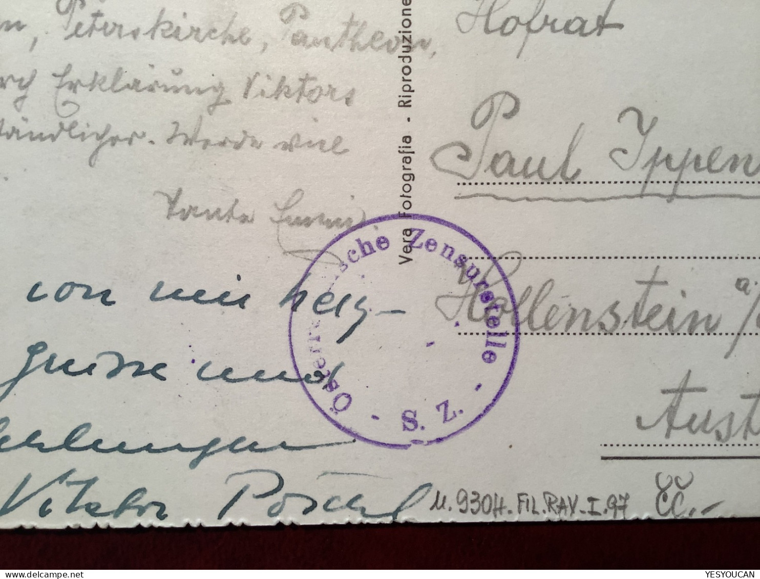Sa157 1953 35L Santa Maria Goretti CENSURA ! Cartoline>Österreich ZENSUR(Vatican Vaticano Censored Dove Colombe Lettera - Cartas & Documentos