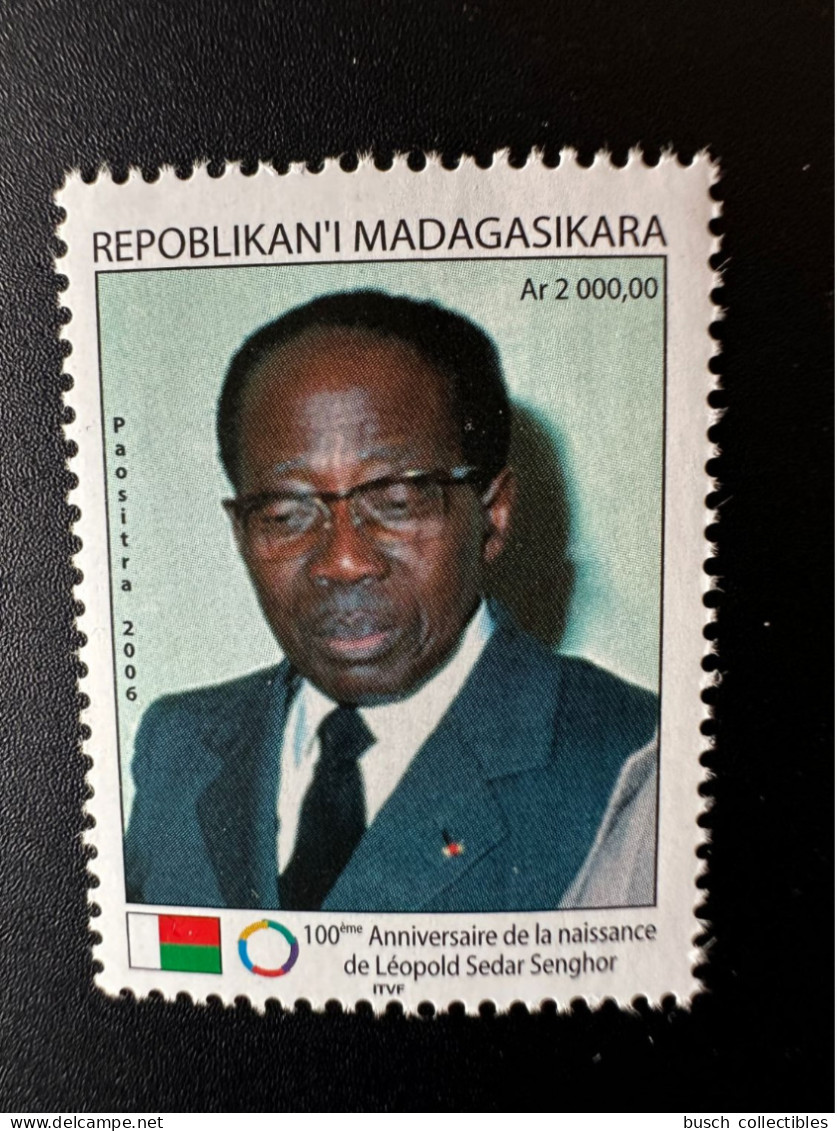 Madagascar Madagaskar 2006 Mi. 2647 Anniversaire Naissance Léopold Sedar Senghor Sénégal - Madagascar (1960-...)