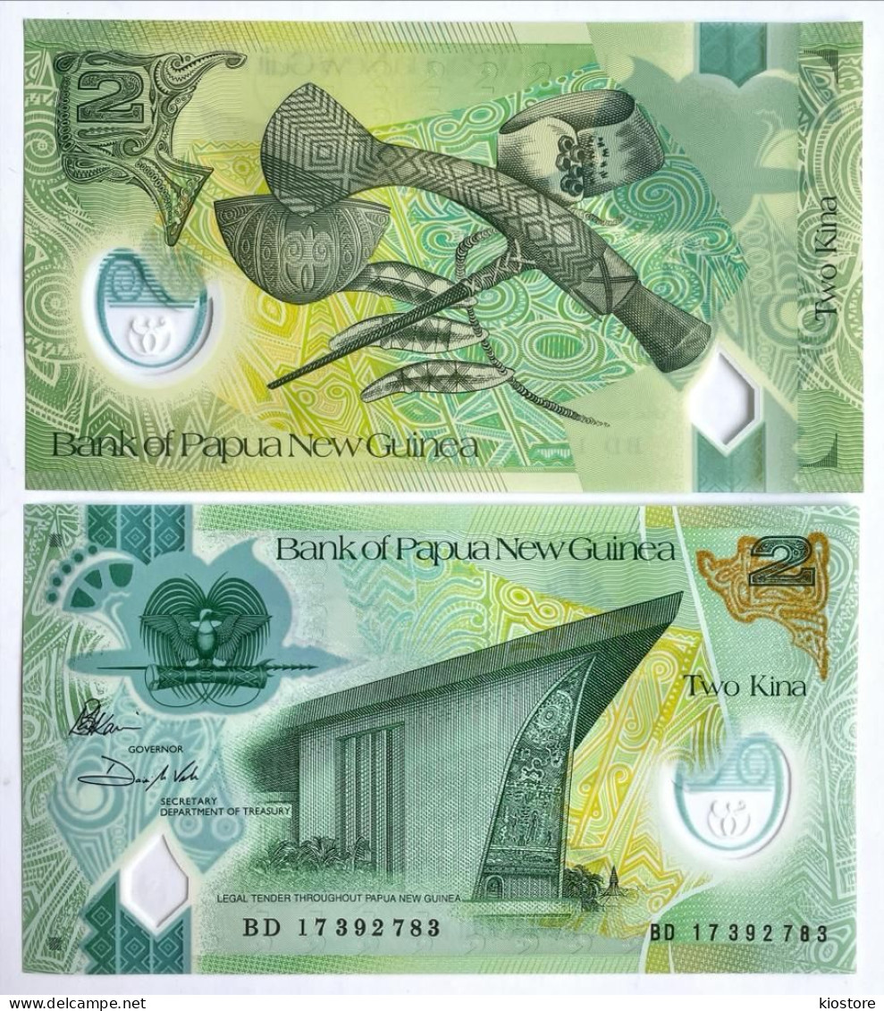 Papua New Guinea 2 Kina 2018 Polymer P#28 UNC - Papua Nuova Guinea