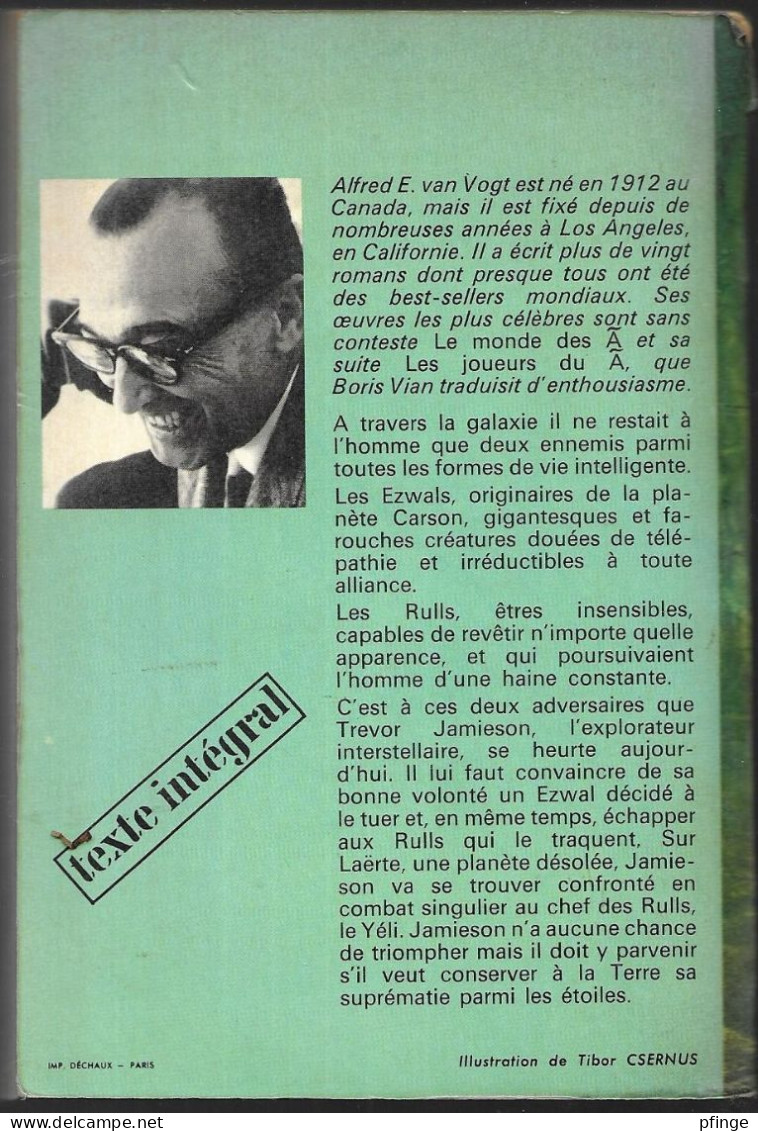 La Guerre Contre Le Rull Par A.E. Van Vogt - J'ai Lu N°475 - J'ai Lu