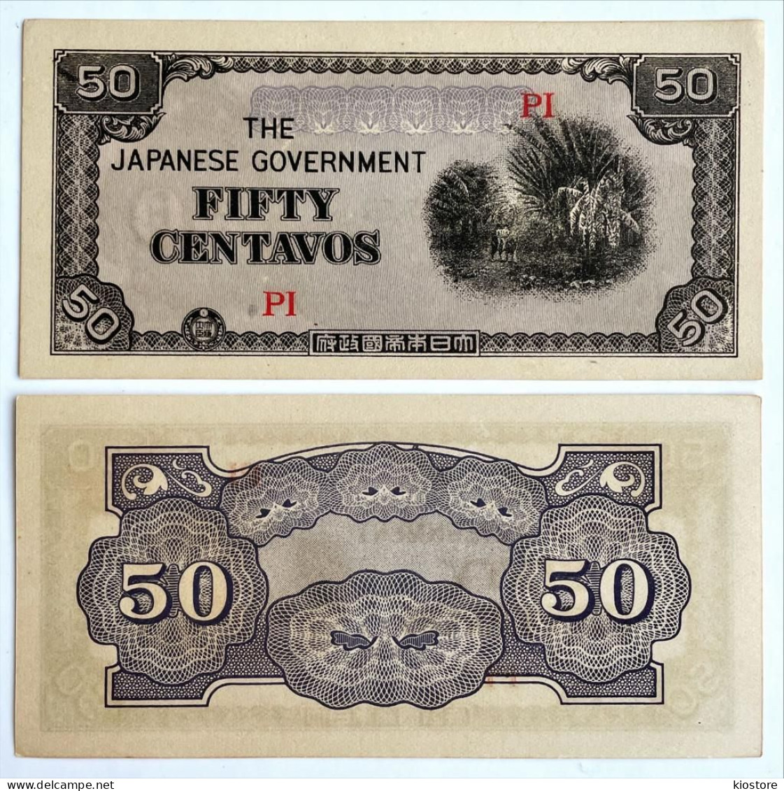 Japan Occupation 50 Centavos UNC - Giappone