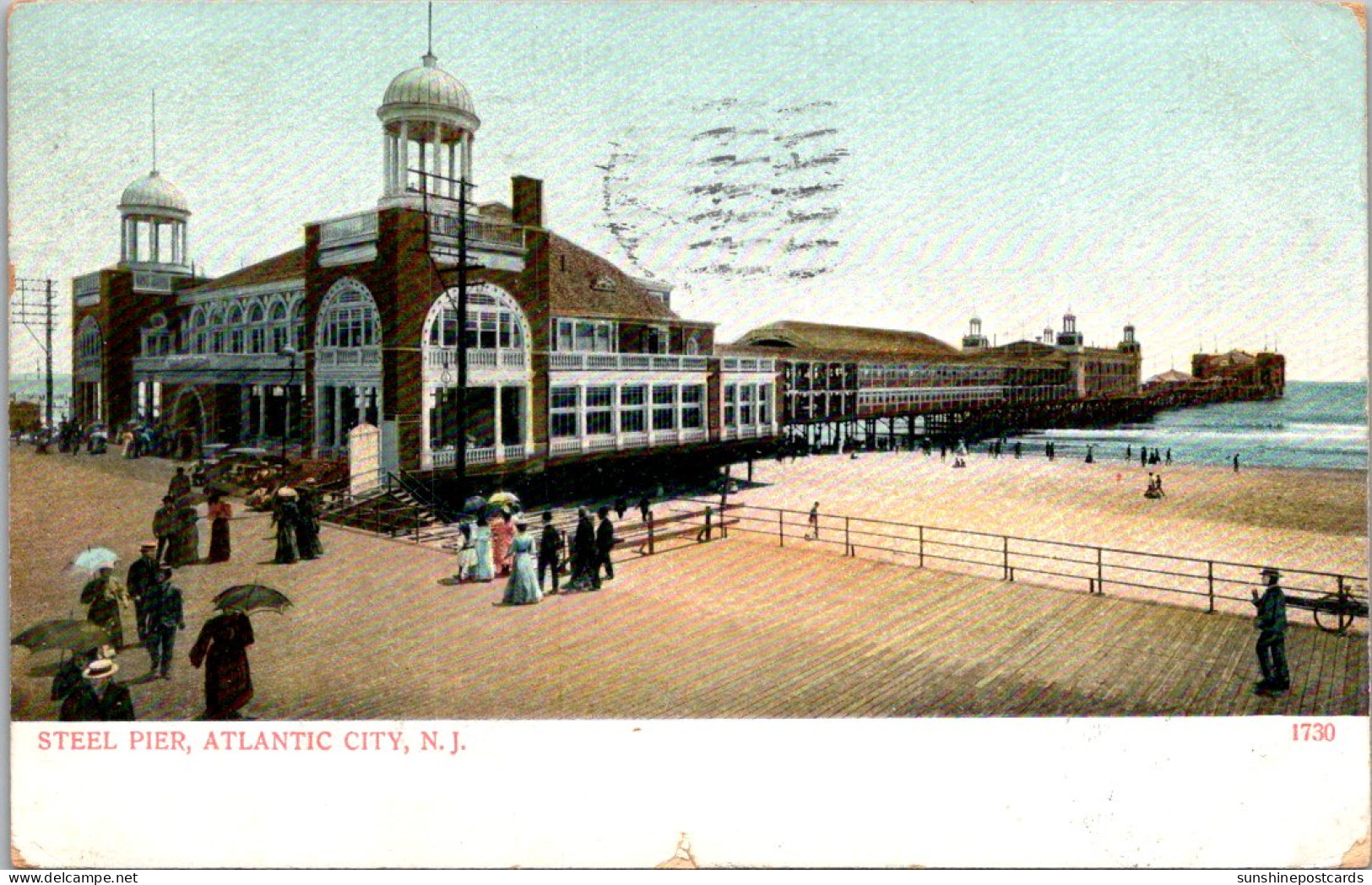 New Jersey Atlantic The Steel Pier 1907 - Atlantic City