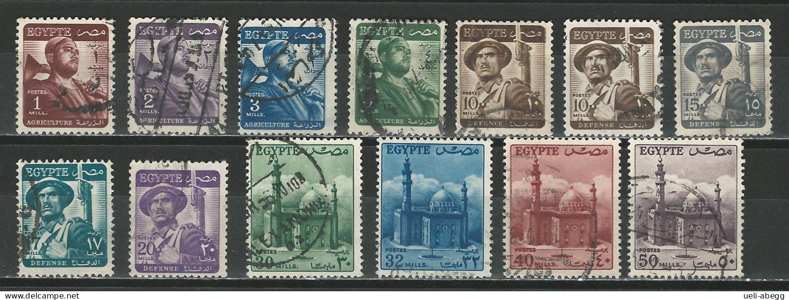 Ägypten 1953 Mi 395-407 Used - Usados