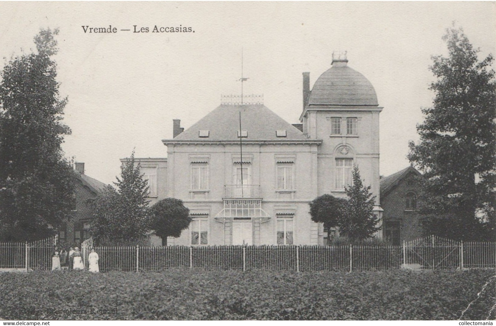 2 Oude Poskaarten Vremde Villa Les Accasias  1912 1920 - Boechout