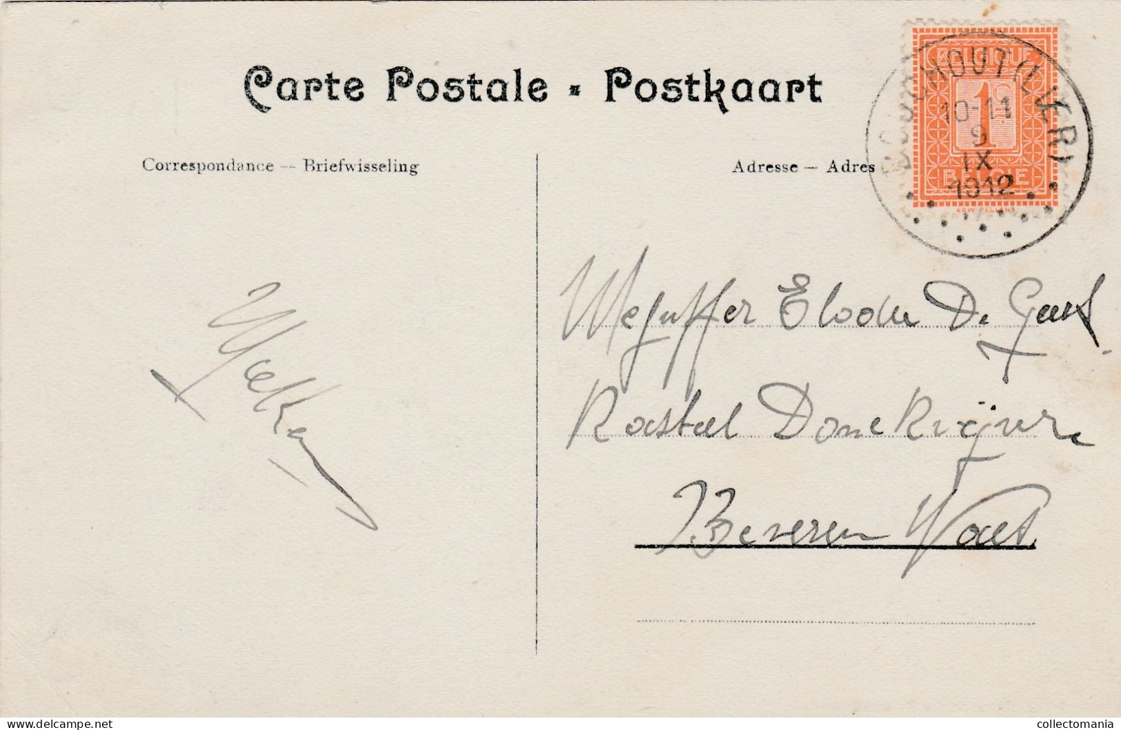 2 Oude Poskaarten Vremde Villa Les Accasias  1912 1920 - Böchout