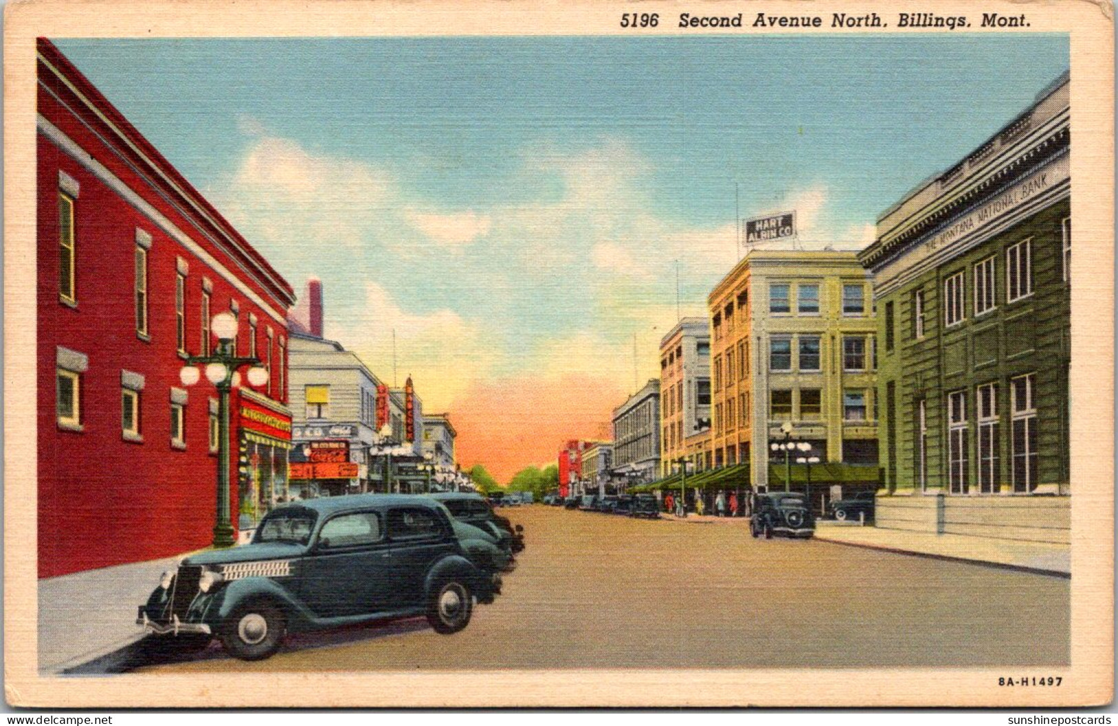 Montana Billings Second Avenue Looking North Curteich - Billings