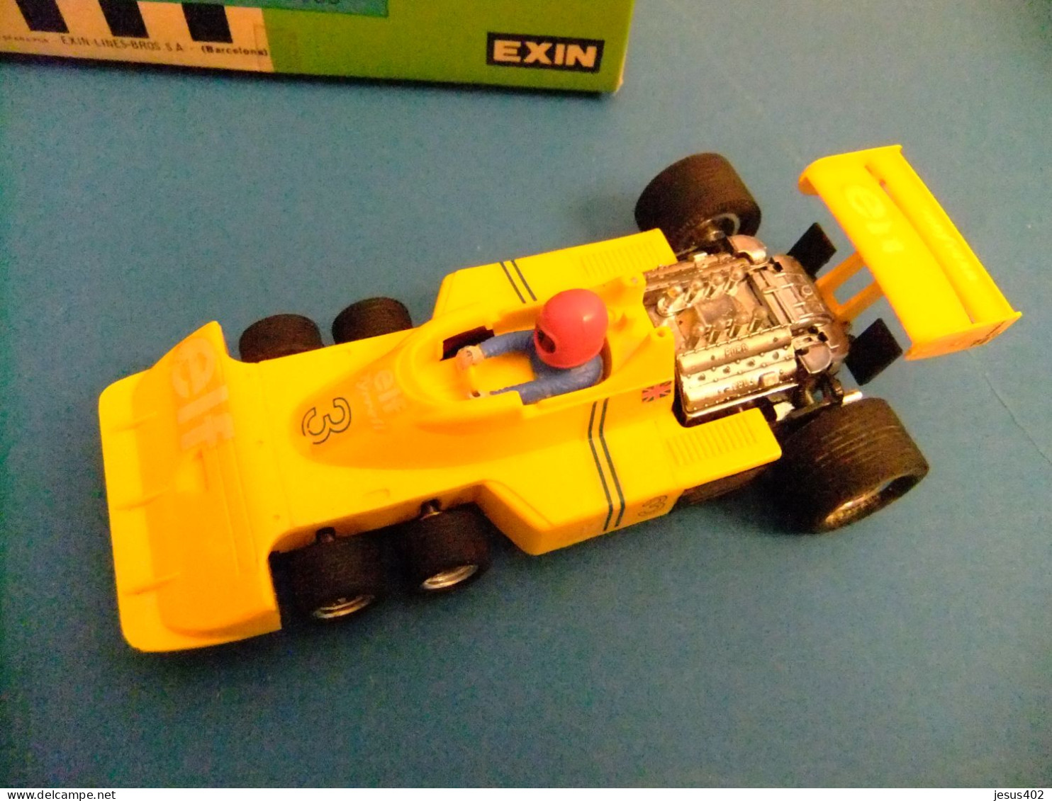 SCALEXTRIC EXIN TYRRELL P 34 AMARILLO CON CAJA ORIGINAL DE 1977 Piloto JODY SCHECKETER - Autorennbahnen