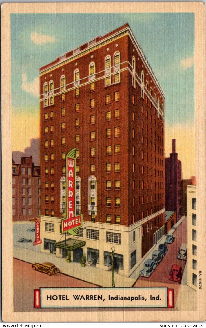 Indiana Indianapolis Hotel Warren Curteich - Indianapolis