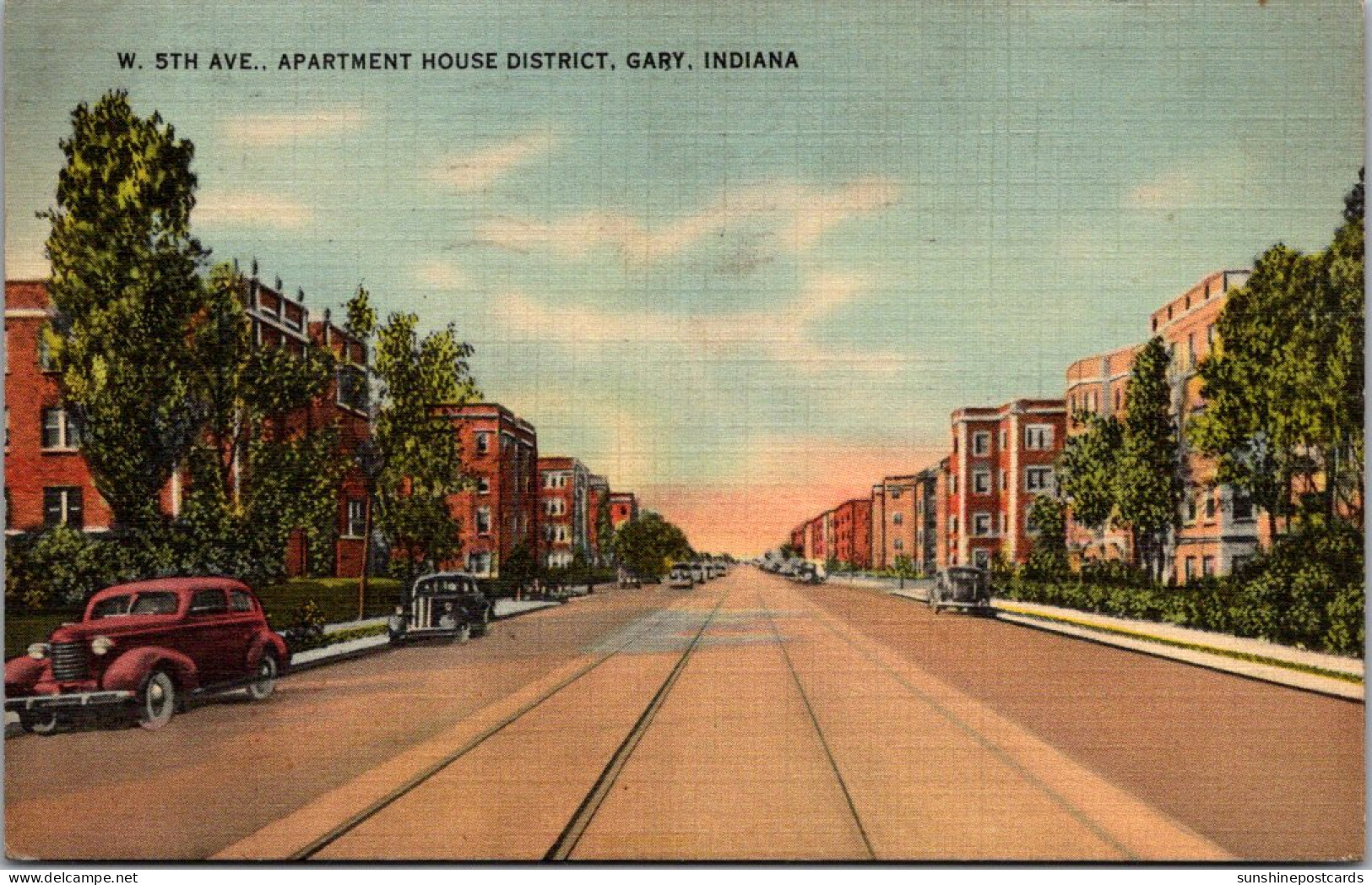 Indiana Gary West 5th Avenue Apartment House District 1941 - Gary