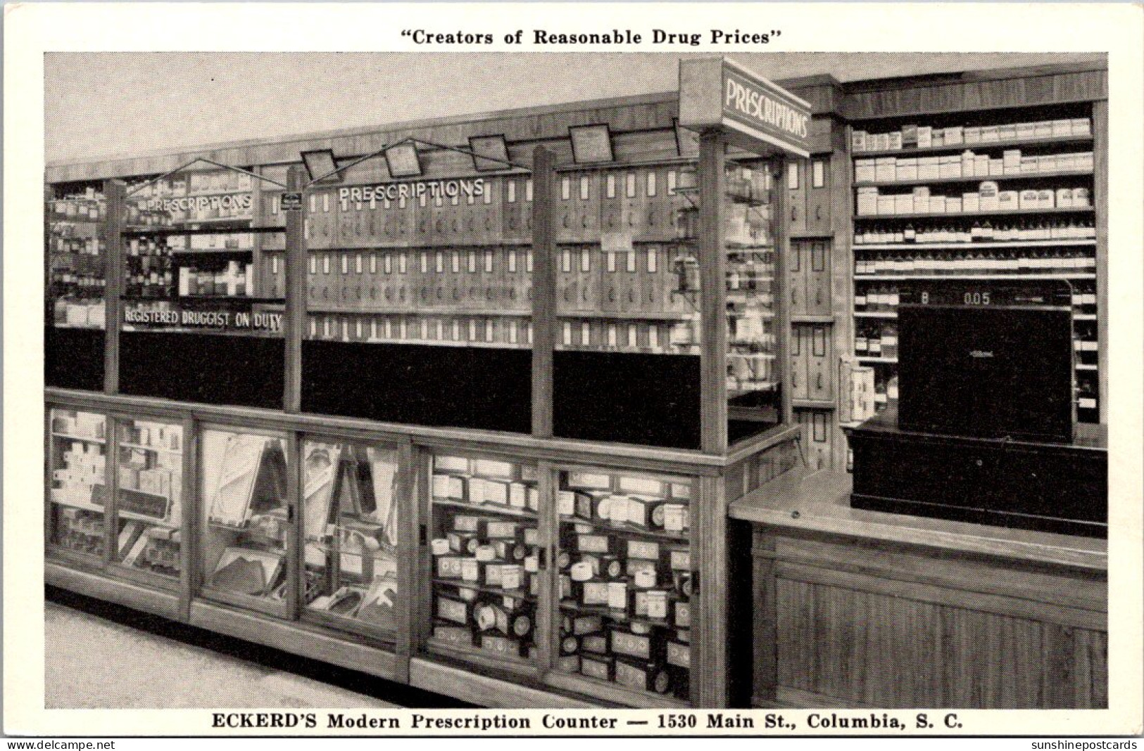 South Carolina Columbia Eckerds Drug Store Modern Prescription Counter - Columbia