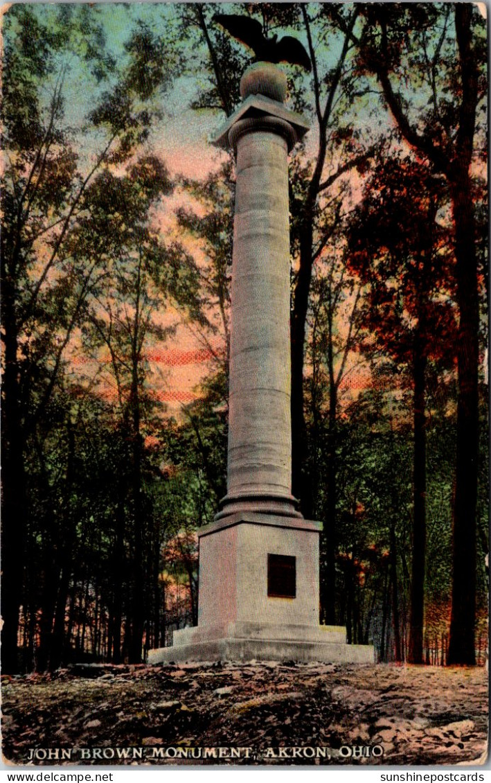 Ohio Akron John Brown Monument 1912 - Akron