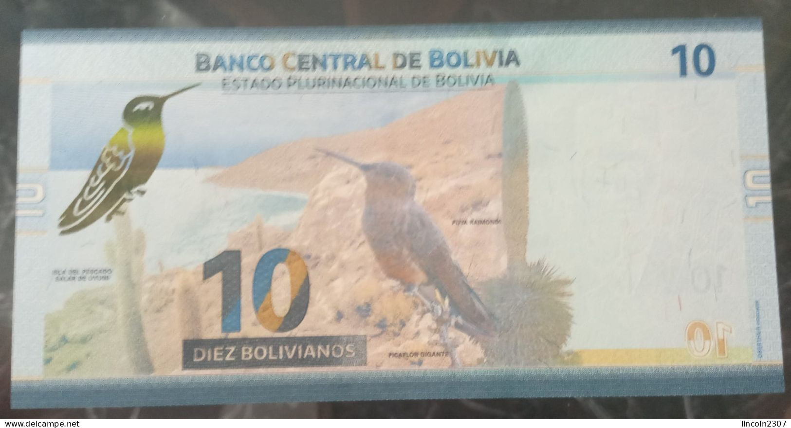 BANKNOTE BOLIVIA 10 BOLIVIANOS - UNC - P#248 - 2018 - Bolivie