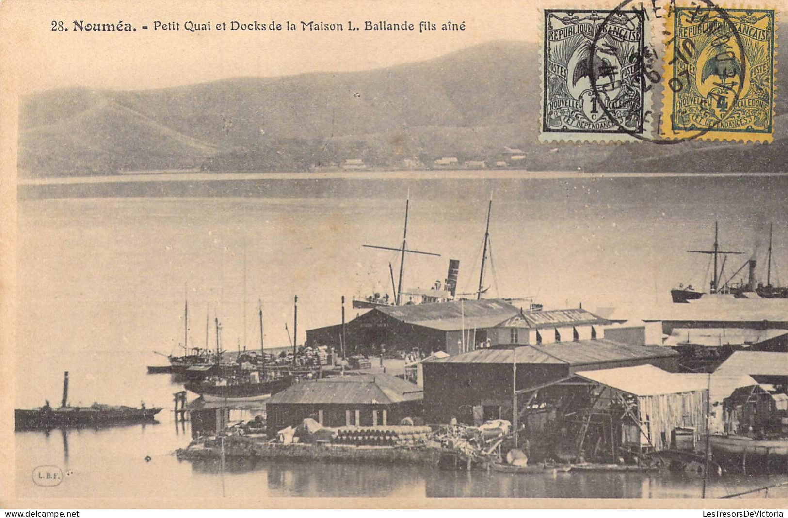 FRANCE - Nouvelle Calédonie - Nouméa - Petit Quai Et Docks De La Maison L. Ballande Fils Ainé - Carte Postale Ancienne - Nouvelle Calédonie
