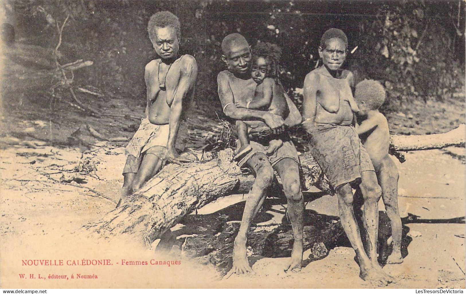 FRANCE - Nouvelle Calédonie - Femmes Canaques - Carte Postale Ancienne - Nouvelle Calédonie