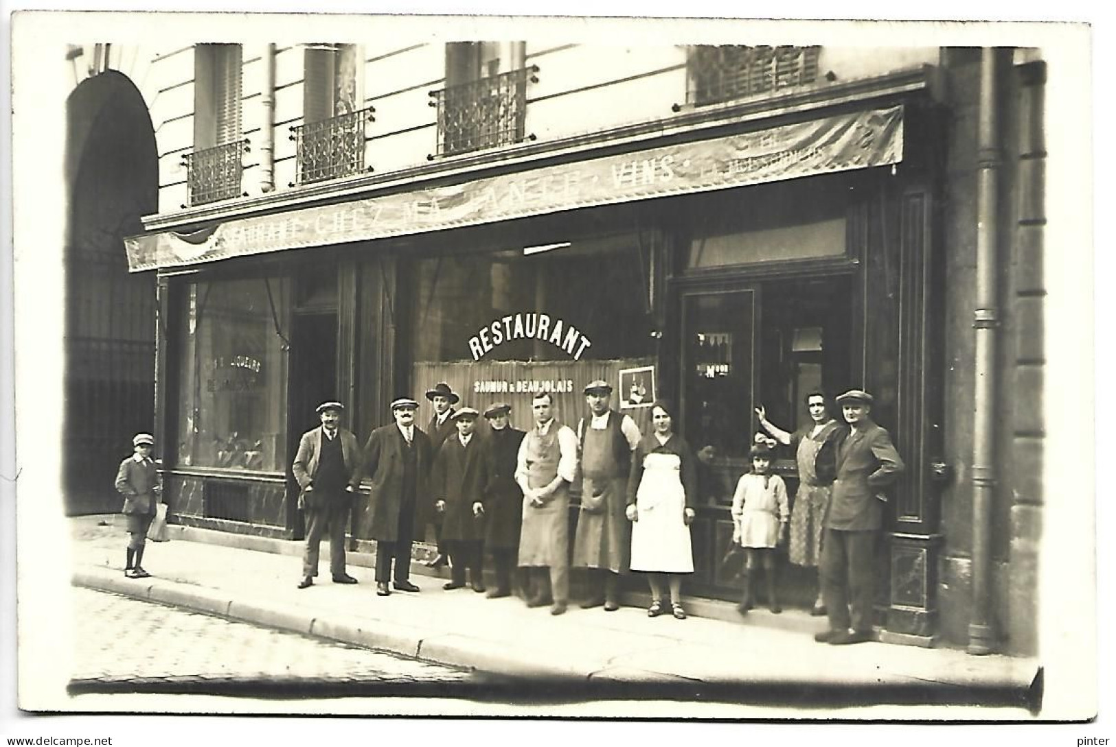 Devanture De RESTAURANT - Chez Ma Tante - CARTE PHOTO Non Située - Restaurants