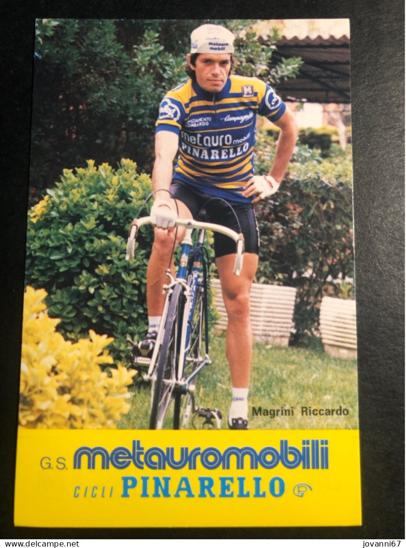 Riccardo Magrini - Metauromobili Pinarello - 1983 - Carte -  Cyclisme - Ciclismo -wielrennen - Cyclisme