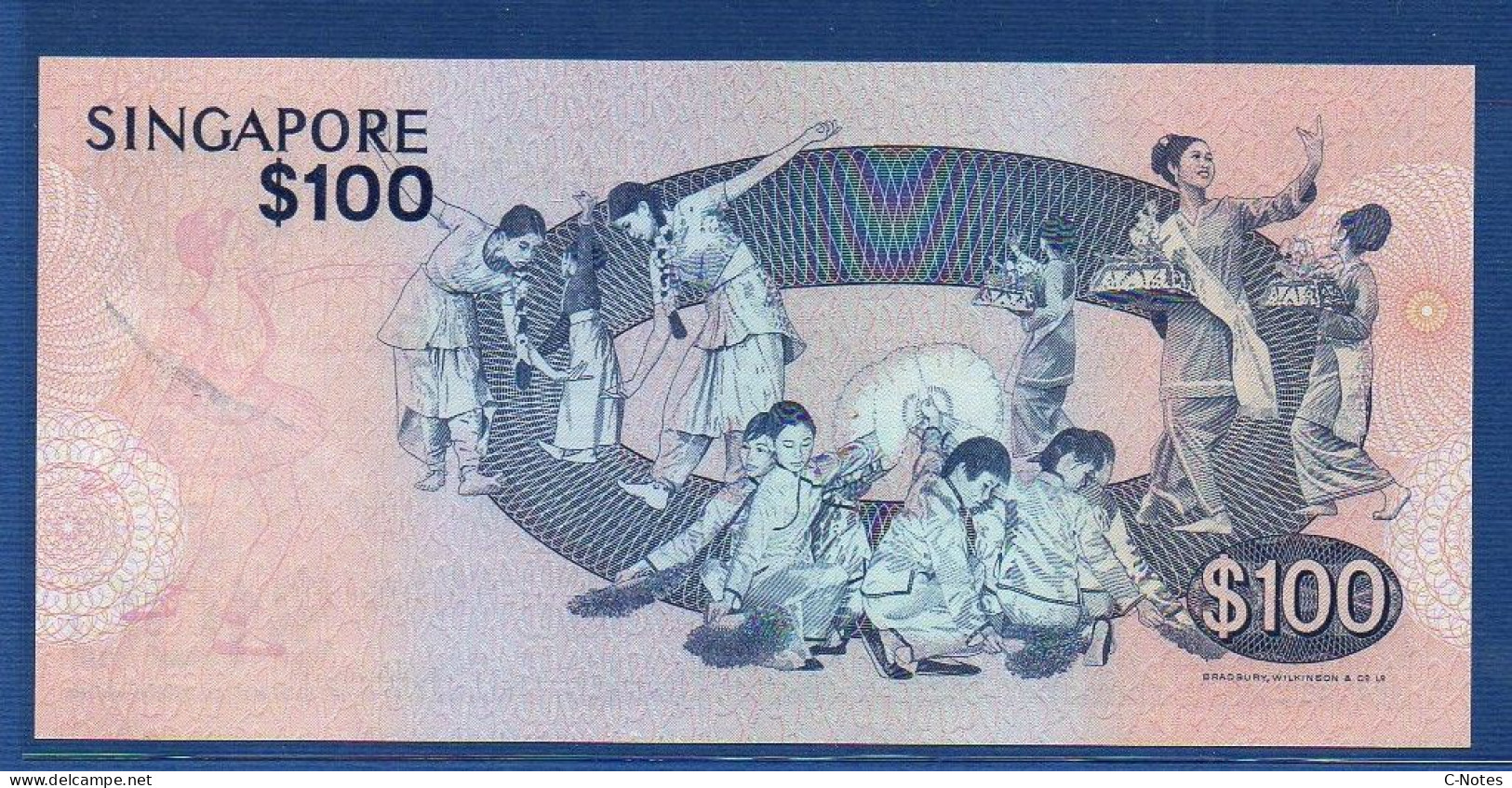 SINGAPORE - P.14 – 100 Dollars ND (1977) UNC, S/n A/23 467441 - Singapour